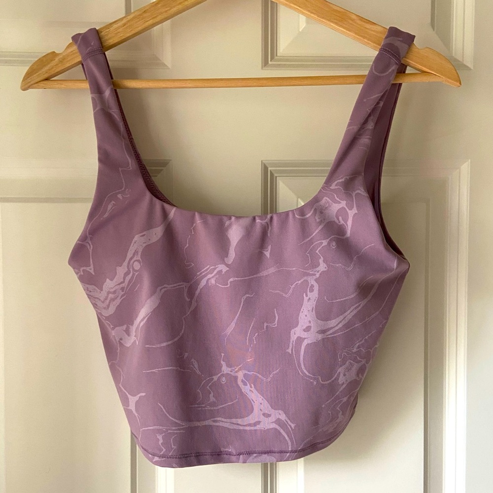 All in motion cropped workout top with removable pads. Size M.